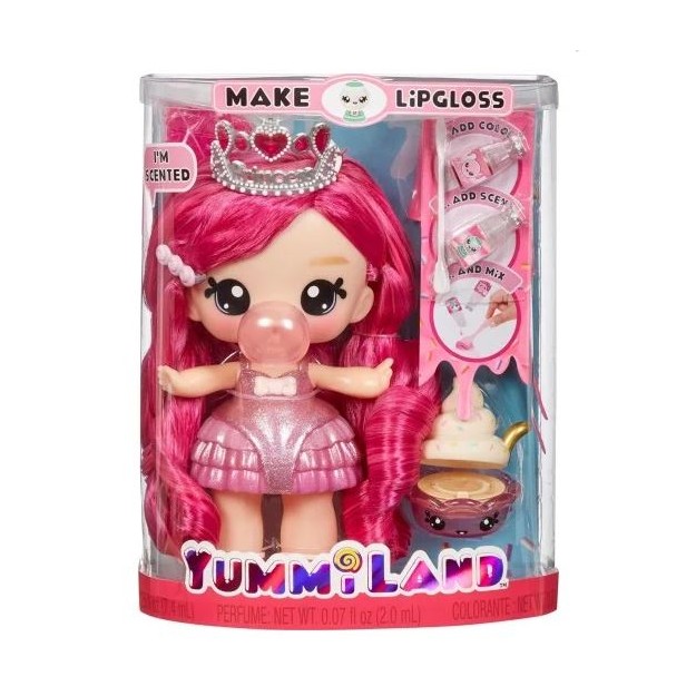 YUMMILAND LARGE DOLL + LIPGLOSS PET- BIANCA BUBBLEGUM