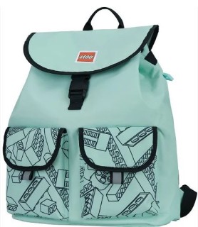 LEGO® TRIBINI HAPPY ΣΑΚΙΔΙΟ ΠΛΑΤΗΣ ΜΕΓΑΛΟ ΑΠΑΛΟ ΠΡΑΣΙΝΟ/ ΜΑΥΡΟ-20132-1943