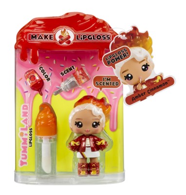 YUMMILAND LIP GLOSS DOLL SERIES 2- CINNAMON SPICE (AMBER CINNAMON)