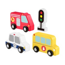 FISHER-PRICE - ΞΥΛΙΝΟ ΠΑΚΕΤΟ ΜΙΚΡΩΝ ΟΧΗΜΑΤΩΝ - JCY32