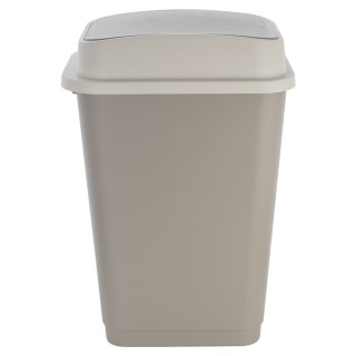ESTIA ΚΑΔΟΣ ΑΠΟΡΡΙΜΑΤΩΝ FLIPTOP ΠΛΑΣΤΙΚΟΣ 50lt ΓΚΡΙ