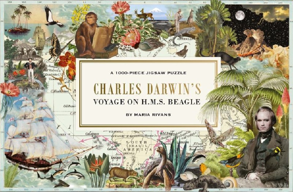 CHARLES DARWINS VOYAGE ON H.M.S. BEAGLE : A 1000-PIECE JIGSAW PUZZLE