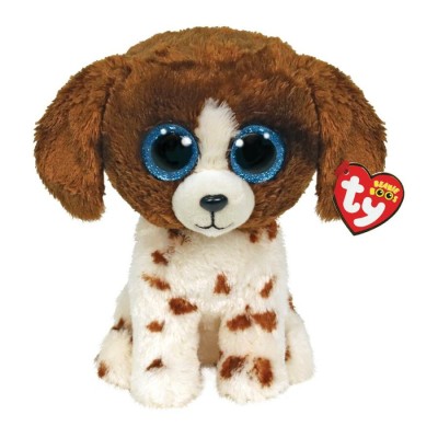 TY BEANIE BOOS ΛΟΥΤΡΙΝΟ: MUDDLES ΧΝΟΥΔΩΤΟ ΣΚΥΛΑΚΙ ΚΑΦΕ/ ΛΕΥΚΟ 23ΕΚ