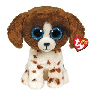 TY BEANIE BOOS ΛΟΥΤΡΙΝΟ: MUDDLES ΧΝΟΥΔΩΤΟ ΣΚΥΛΑΚΙ ΚΑΦΕ/ ΛΕΥΚΟ 23ΕΚ