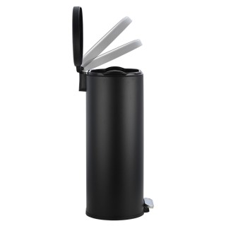 ESTIA ΚΑΔΟΣ ΑΠΟΡΡΙΜΑΤΩΝ OVOID SOFT CLOSE 30lt ΜΑΥΡΟΣ