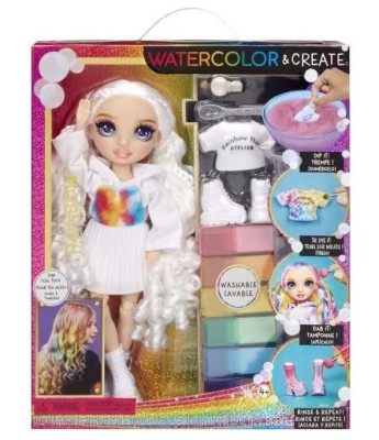 RAINBOW HIGH ΚΟΥΚΛΑ SET ΖΩΓΡΑΦΙΖΩ TIE DYE (ΜΩΒ ΜΑΤΙΑ)