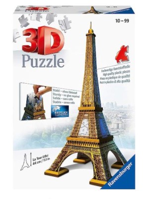 3D PUZZLE ΔΙΑΣΗΜΑ ΚΤΙΡΙΑ: O ΠΥΡΓΟΣ ΤΟΥ ΑΙΦΕΛ (216 TEM) - 12556
