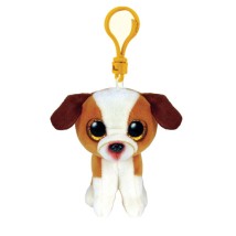 TY BEANIE BOOS ΛΟΥΤΡΙΝΟ ΜΠΡΕΛΟΚ: HUGO ΧΝΟΥΔΩΤΟΣ ΣΚΥΛΟΣ ΚΑΦΕ-ΛΕΥΚΟΣ 8,5 ΕΚ.
