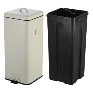 ESTIA ΚΑΔΟΣ ΑΠΟΡΡΙΜΑΤΩΝ SOFT CLOSE ANTIGUA 30lt MAT IVORY