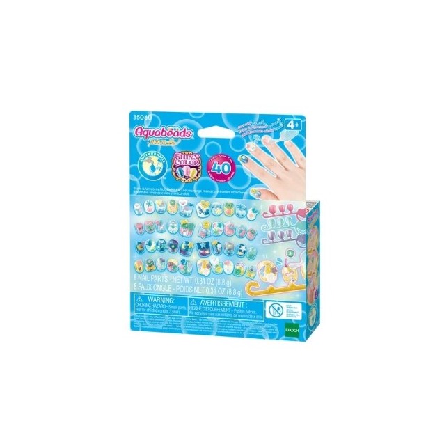 AQUABEADS NAIL ART STARS & UNICORNS NAIL REFILL KIT