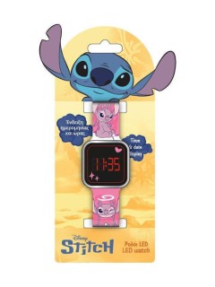 Διακάκης Παιδικό Ψηφιακό Ρολόι Stitch Ροζ 000565655
