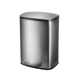 ESTIA ΚΑΔΟΣ ΑΠΟΡΡΙΜΑΤΩΝ SOLOPRIME SOFT CLOSE 50lt ΙΝΟΧ