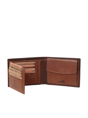 Lavor Δερμάτινο Ανδρικό Πορτοφόλι Καρτών με RFID Καφέ 1-6063