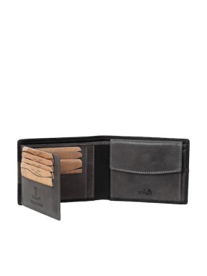 Lavor Δερμάτινο Ανδρικό Πορτοφόλι Καρτών με RFID Μαύρο 1-6063