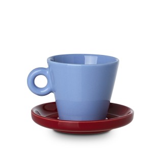 ESTIA ΦΛYΤΖΑΝΙ ESPRESSO ECHO NEW BONE 100ml ΜΠΛΕ ΜΕ ΚΟΚΚΙΝΟ ΠΙΑΤΑΚΙ