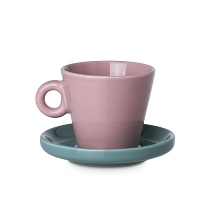 ESTIA ΦΛYΤΖΑΝΙ ESPRESSO ECHO NEW BONE 100ml ΡΟΖ ΜΕ ΤΙΡΚΟΥΑΖ ΠΙΑΤΑΚΙ