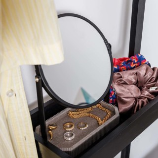 ESTIA ΚΑΘΡΕΦΤΗΣ ΕΠΙΤΡΑΠΕΖΙΟΣ WIRE ME ΒΑΣΗ ΡΗΤΙΝΗΣ 17.5x10x24cm