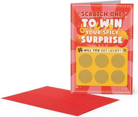 Ευχετήρια Κάρτα ''SCRATCH ONE TO WIN YOUR SPICY SURPRISE'' Legami Milano