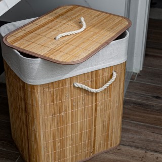 ESTIA ΚΑΛΑΘΙ ΑΠΛΥΤΩΝ BAMBOO ESSENTIALS ΠΤΥΣΣΟΜΕΝΟ ΟΡΘΟΓΩΝΙΟ 60lt