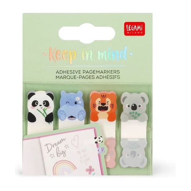 Legami Milano Αυτοκόλλητοι Σελιδοδείκτες Keep In Mind Cute Animals