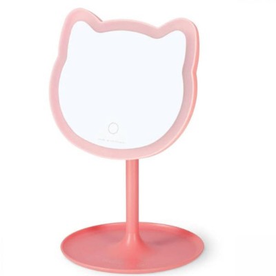Legami Milano Καθρέπτης Μακιγιάζ Επιτραπέζιος με Φως 17.5cm Ροζ