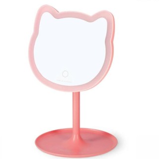 Legami Milano Καθρέπτης Μακιγιάζ Επιτραπέζιος με Φως 17.5cm Ροζ