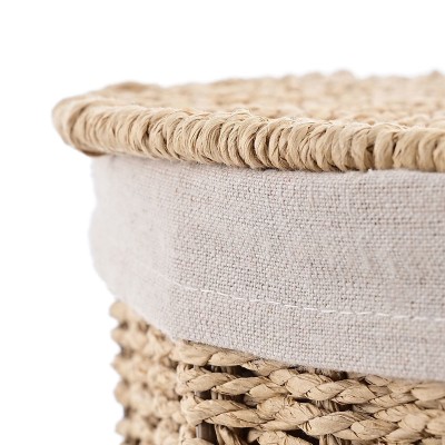 ESTIA ΚΑΛΑΘΙ ΑΠΛΥΤΩΝ BOTANICA 40x40x50cm ME ΕΣΩΤΕΡΙΚΗ ΕΠΕΝΔΥΣΗ & ΚΑΠΑΚΙ