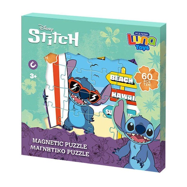 Παιδικό Puzzle Lilo & Stitch Summer Vibes για 3+ Ετών 60pcs Luna