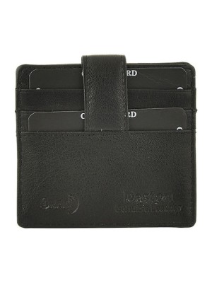 Daston 095 Ανδρικό Δερμάτινο Πορτοφόλι Καρτών Μαύρο