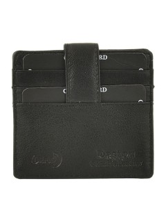 Daston 095 Ανδρικό Δερμάτινο Πορτοφόλι Καρτών Μαύρο