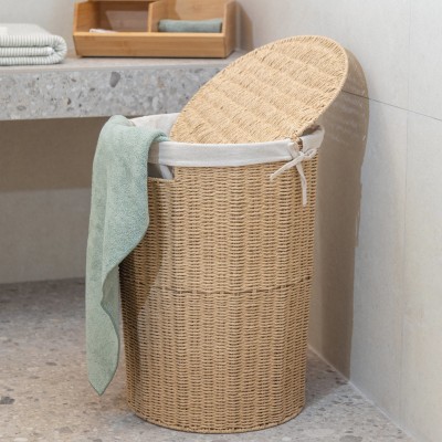 ESTIA ΚΑΛΑΘΙ ΑΠΛΥΤΩΝ BOTANICA 40x40x50cm ME ΕΣΩΤΕΡΙΚΗ ΕΠΕΝΔΥΣΗ & ΚΑΠΑΚΙ