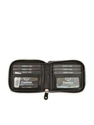 Daston 094 Δερμάτινο Ανδρικό Πορτοφόλι με RFID Μαύρο