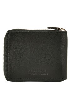 Daston 094 Δερμάτινο Ανδρικό Πορτοφόλι με RFID Μαύρο