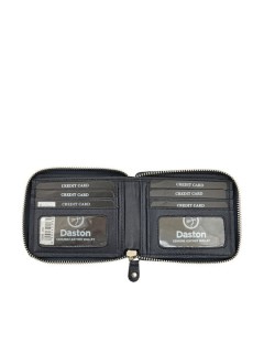 Daston 094 Δερμάτινο Ανδρικό Πορτοφόλι με RFID Μπλε