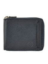 Daston 094 Δερμάτινο Ανδρικό Πορτοφόλι με RFID Μπλε