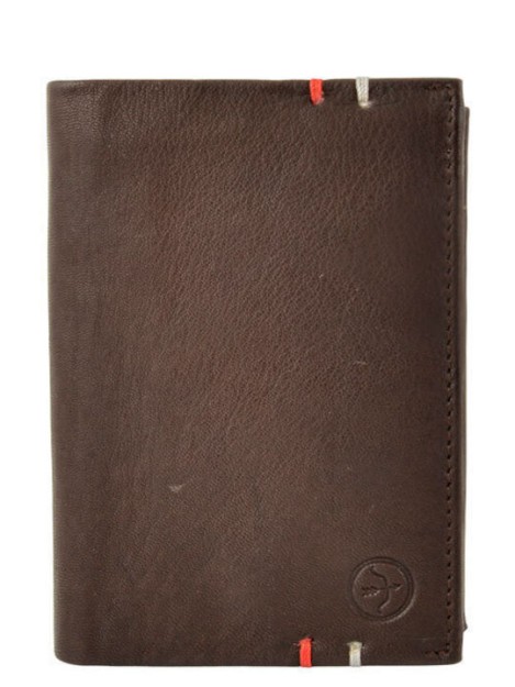 Daston Δερμάτινο Ανδρικό Πορτοφόλι με RFID Καφέ