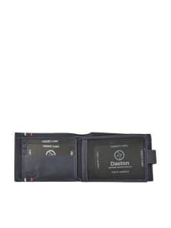 Daston 099 Δερμάτινο Ανδρικό Πορτοφόλι με RFID Μπλε
