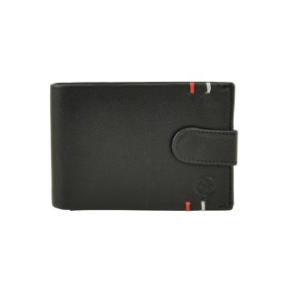 Daston 099 Δερμάτινο Ανδρικό Πορτοφόλι με RFID Μαύρο