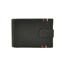 Daston 099 Δερμάτινο Ανδρικό Πορτοφόλι με RFID Μαύρο