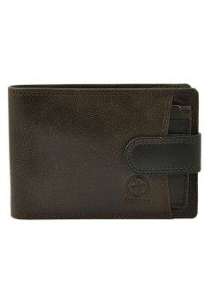 Daston 081 Δερμάτινο Ανδρικό Πορτοφόλι με RFID Μαύρο