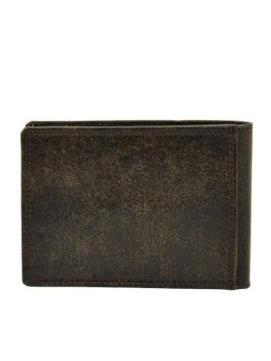 Daston 082 Δερμάτινο Ανδρικό Πορτοφόλι Καρτών με RFID Μαύρο/Γκρι