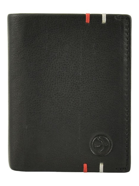 Daston Δερμάτινο Ανδρικό Πορτοφόλι με RFID Μαύρο