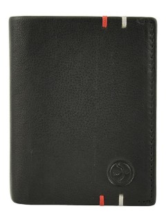 Daston Δερμάτινο Ανδρικό Πορτοφόλι με RFID Μαύρο