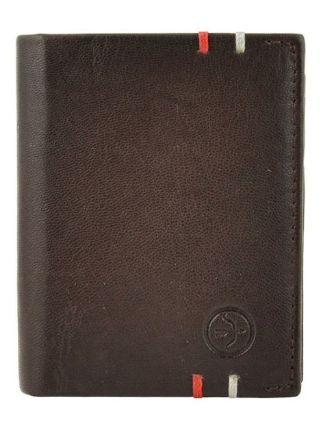 Daston Δερμάτινο Ανδρικό Πορτοφόλι με RFID Καφέ