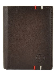 Daston Δερμάτινο Ανδρικό Πορτοφόλι με RFID Καφέ