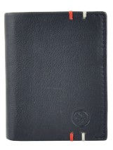 Daston Δερμάτινο Ανδρικό Πορτοφόλι με RFID Μπλε
