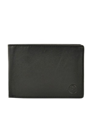 Daston 075 Δερμάτινο Ανδρικό Πορτοφόλι με RFID Μαύρο