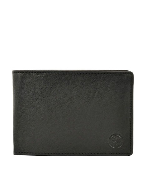 Daston 075 Δερμάτινο Ανδρικό Πορτοφόλι με RFID Μαύρο