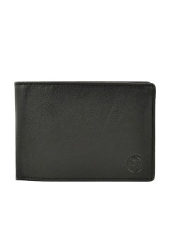 Daston 075 Δερμάτινο Ανδρικό Πορτοφόλι με RFID Μαύρο