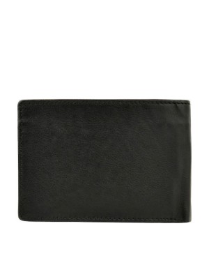 Daston Δερμάτινο Ανδρικό Πορτοφόλι με RFID Μαύρο